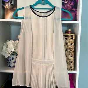 Zara sheer dress blouse sz L